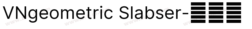 VNgeometric Slabser字体转换